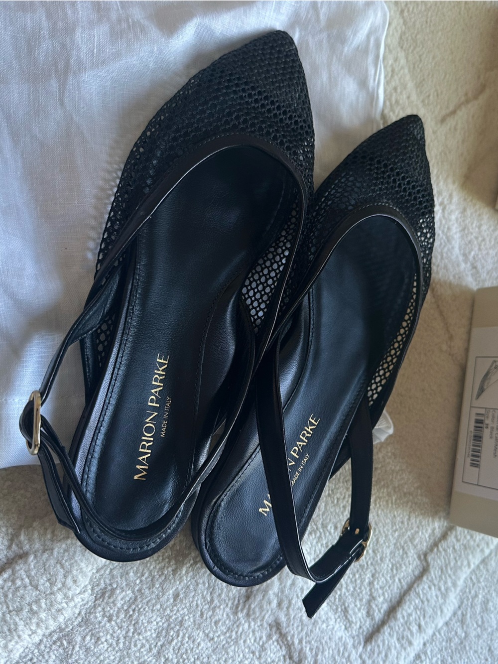 Marion Parke Nicky Slingback Mesh Flat